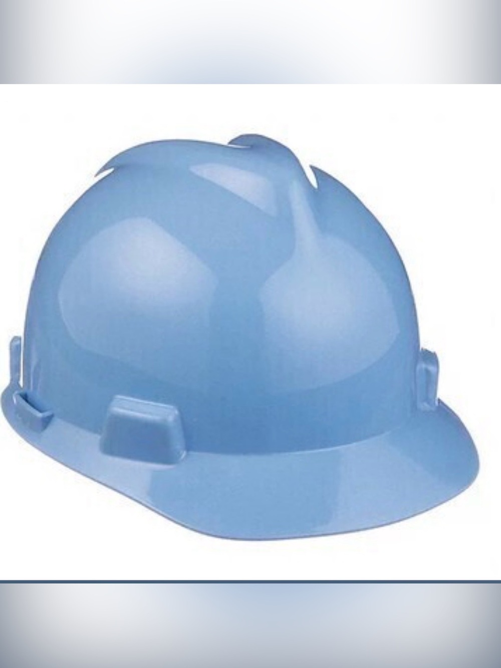 Grainger MSA Hard Hat: Type 1, Class E, Robin Egg Blue, 4 Point Pinlock, V-Gard®